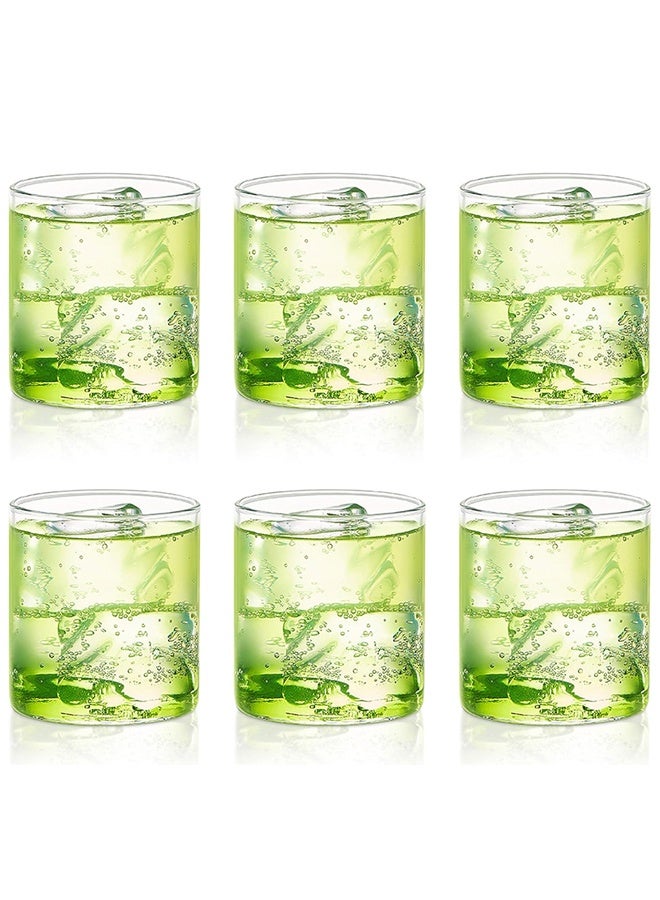 Drinking Glasses, 10 Oz, Set of 6, BPA Free, Water Glasses for 6, Clear Lightweight & Durable Borosilicate Glass, Odor Resistant, Dishwasher Safe, Glasses for Juice 6.5cm*8cm - Image 1